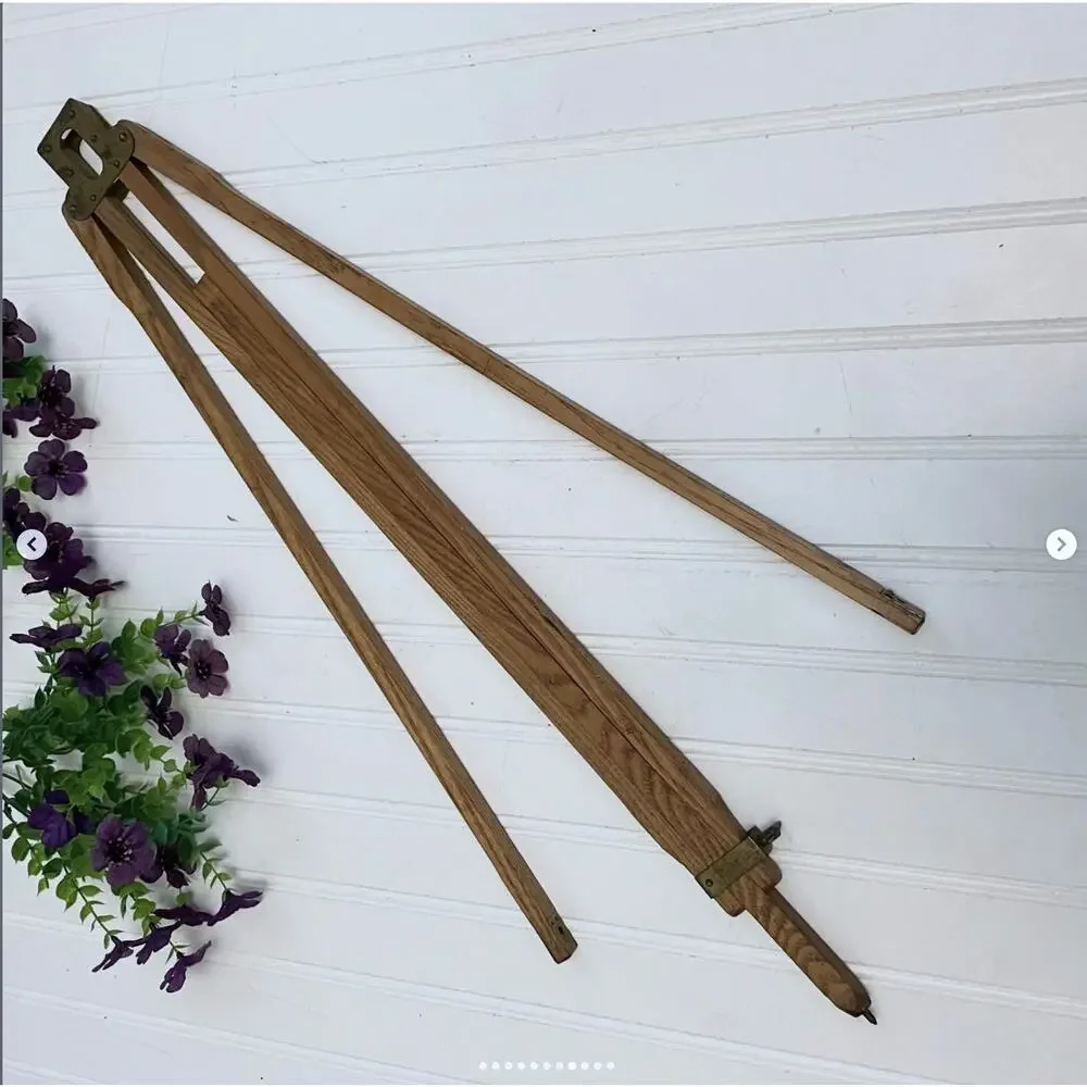 Antique Eastman Kodak? Wood Tripod Leg Brass Upcycle Part RANDOM CHOICE ONE
